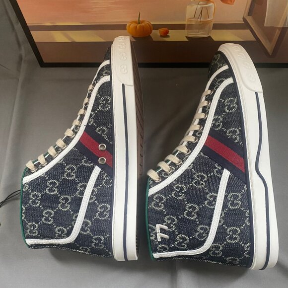 Gucci Tennis 1977 High top blue - Picture 7 of 8